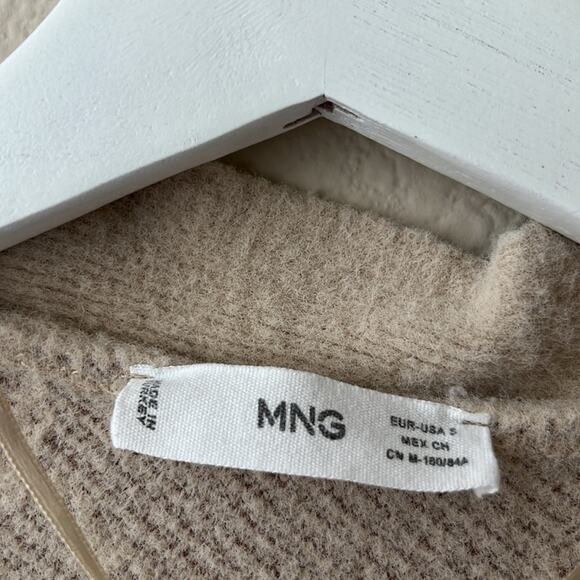 Mango Geometric Print Knit Cardigan, Size S - Picture 4 of 9